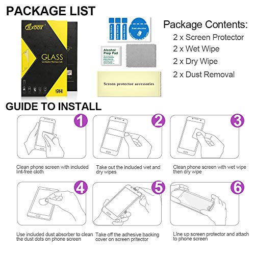 2 pezzi Vetro Temperato per Samsung Galaxy S10