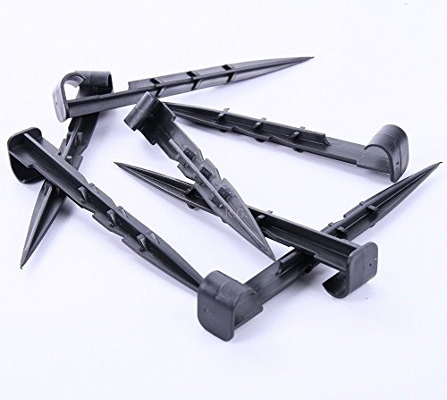 Preisvergleich Produktbild Erdanker Rohrhaltegabel Erdnägel Bodenanker Erdspieße für Tropfrohr Vliese Perlschlauch (50 Stück)