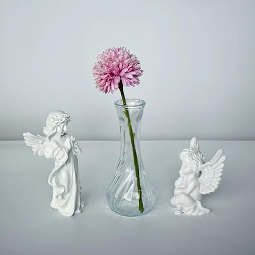 Miniatura 3 de Jarrones de cristal a granel juego de 16, pequeños jarrones de vidrio para flores, mini jarrones transparentes para centros de mesa, jarrones