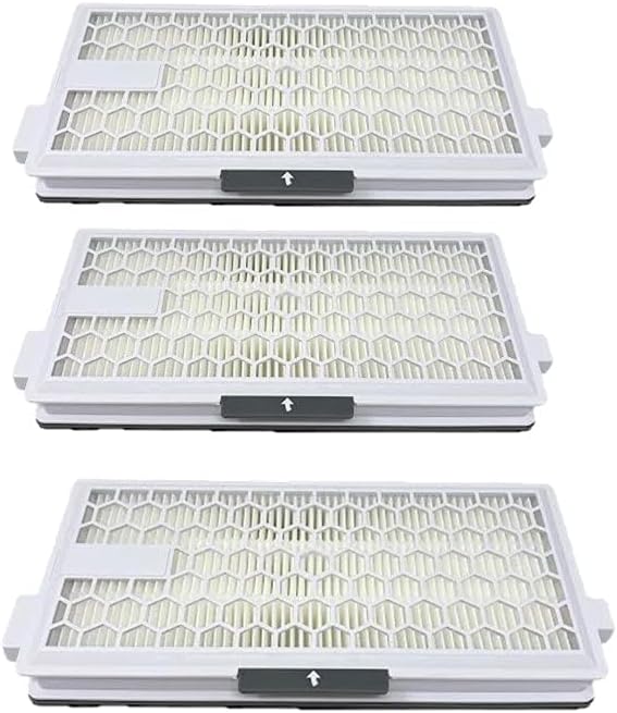 3 Pack Vacuum HEPA Filter Set Model SF-HA 50 Works With Miele S4, S6, S8, S8000, S8999, S6000, S6999, S5000, S5999, S4000, S4999, Complete C2, Complete C3, Compact C1, Compact C2