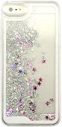 Bling Sweet Cases New Best Glitter Stars Bling Quicksand Case Cover White Skin for iPhone 5 5S