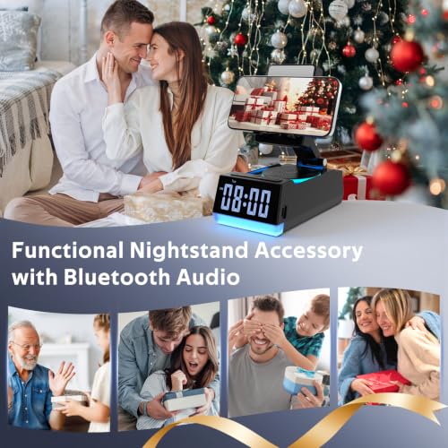 Image of Wireless Induction Speaker with Phone Stand, Birthday Gifts for Men Women