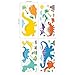 DECOWALL DW-1703 Colourful Dinosaur Kids Wall Stickers Wall Decals Peel and Stick Removable Wall Stickers for Kids Nursery Bedroom Living Room d?cor Dino Boys Art Baby playroom Vinyl Decorations