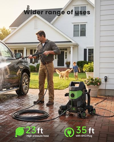 Image of Pressure Washer,2600 Max.PSI Power Washer with 35-ft GFCI Cord