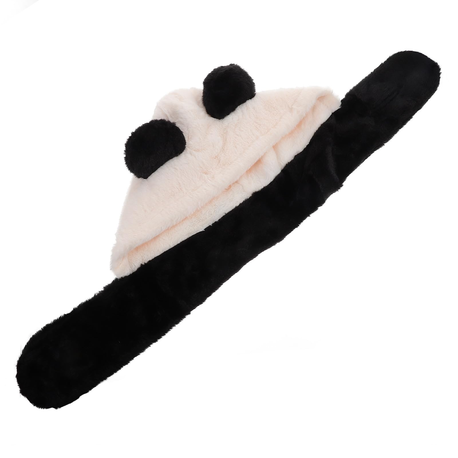 Tofficu 4 Pezzi Cappello Panda Donna in Pelliccia Sintetica con