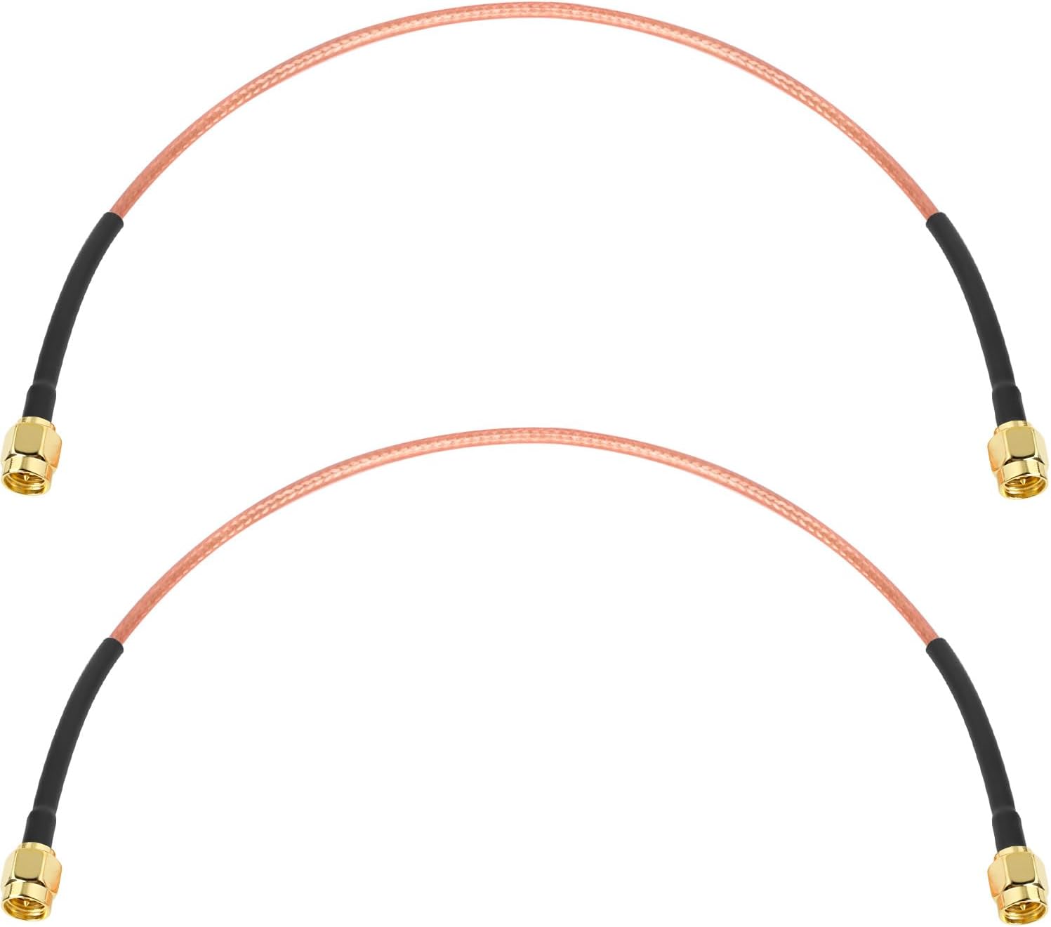 XRDS -RF RG316 SMA Male to SMA Male Coaxial Cable 1FT, 2 Pack Flexible SMA Extension Antenna Cable for WiFi Antenna, Router, SDR, FPV, GPS, Test Equipment