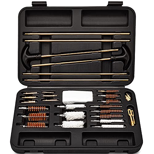 Falko Tactical Universal Gun Cleaning Kit - Reliable Brass Gun Accessories - Rifle Cleaning Kit, Pistol Cleaning Kit, Shotgun Cleaning Kit, Handgun Cleaning Kit