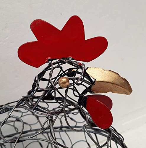 Unusual Wire Chicken Egg Basket Hen Egg Holder Storage Chicken Basket