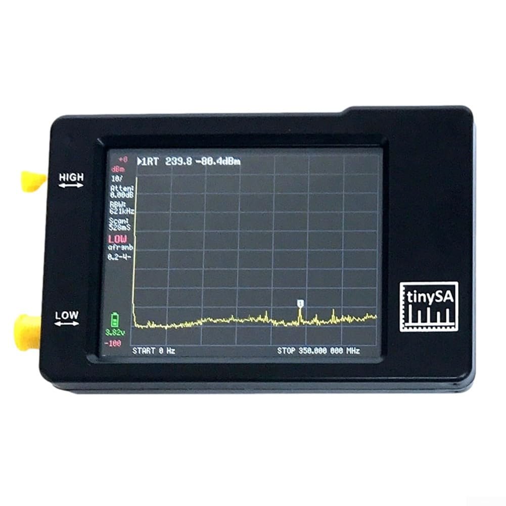 Analizador de Espectro portátil, pequeño analizador de frecuencia con Pantalla táctil de 2,8 Pulgadas y Control táctil con función de protección ESD