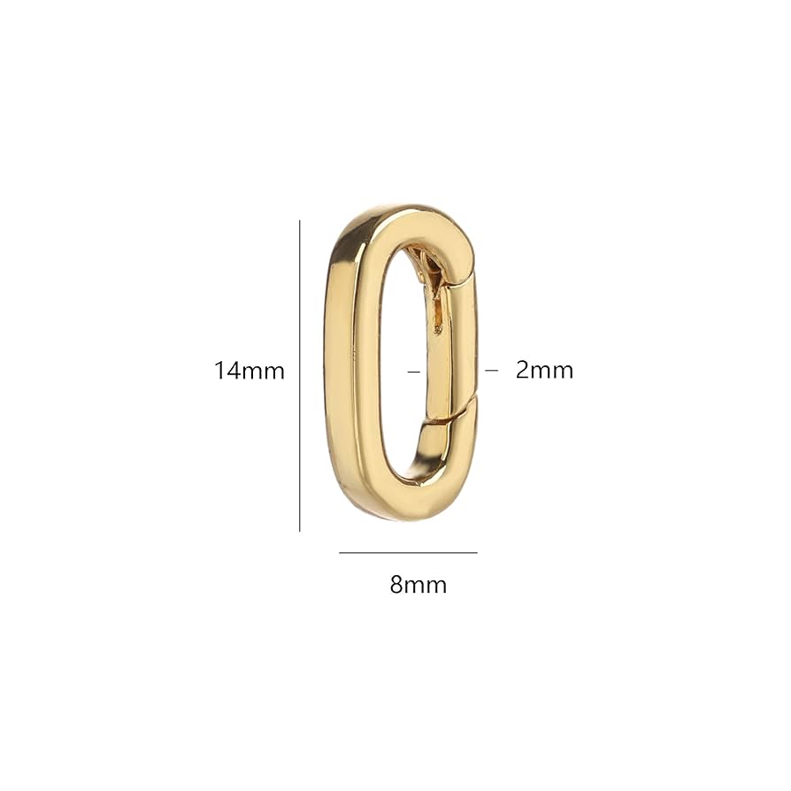 K18YG WG PG ④ クラスプ 開口 オーバル 繋ぎ パーツ 18K コマ Amazon.co.jp: 10個 18Kゴールドフィルド オーバルクラスプ