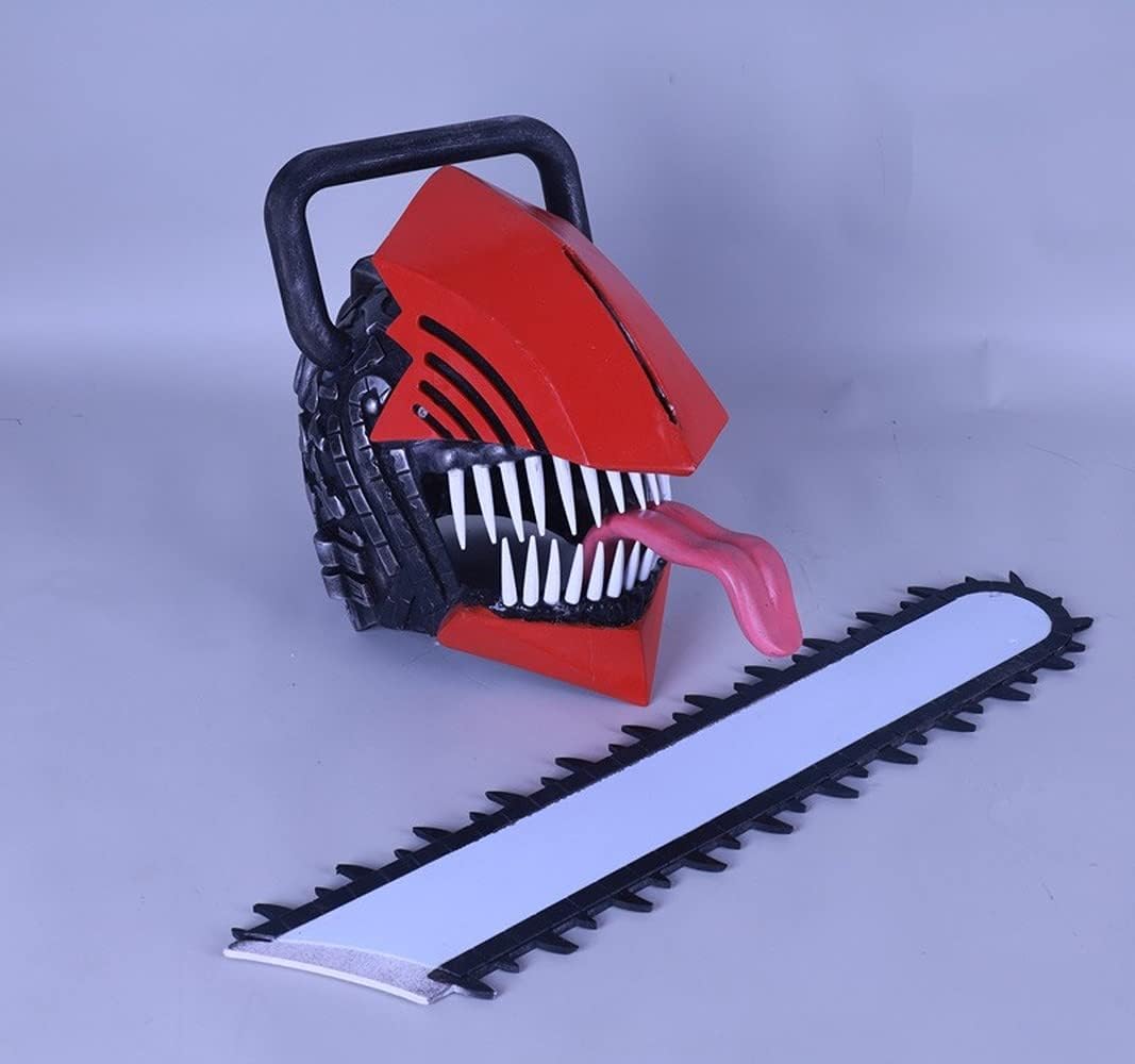 Chainsaw Man Denji Pochita Cosplay Wear Helmet Anime Role Saw Latex