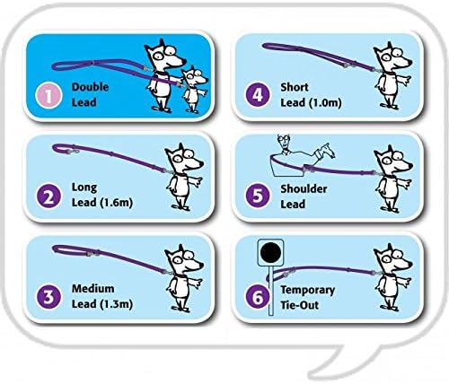 Miniatura 8 de Rogz Correa multiusos, 0.787 in x 5.9 ft, grande, negro