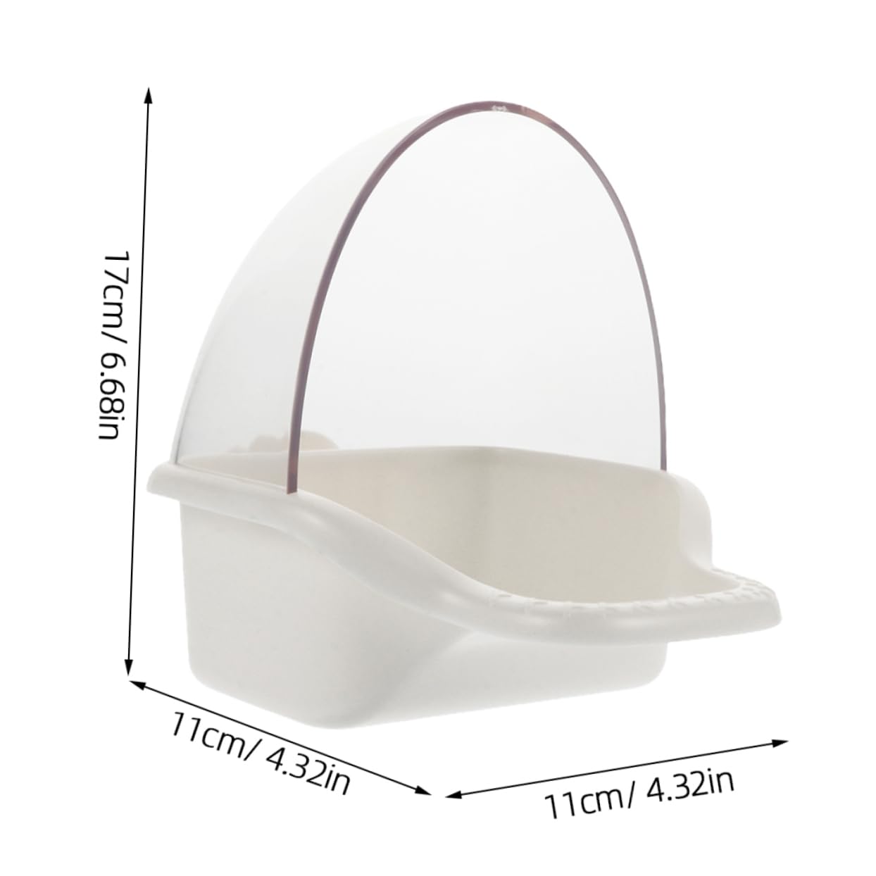 KESYOO Hanging Bird Bath Bowl Capacity Bird Feeder for Pigeons Parrots Cockatiels More Easy to Install Safe Material