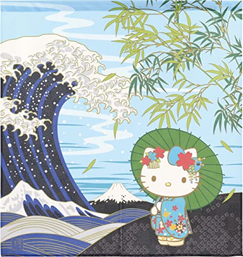 のれん工房 のれん サンリオキャラクターズ ハローキティ 幅85×丈90cm 和風 タペストリー ポスター 日本風景 夏 21239