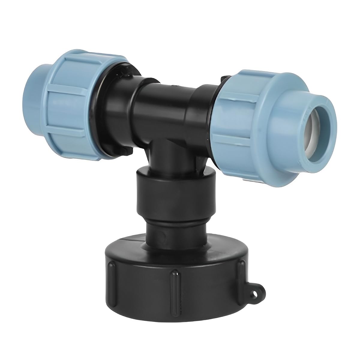 MiJunHD IBC Water Tank Pipe Three-way Outlet 20mm Joints Garden Water Connectors Tank Adapter For Tank Elbow Outlet Watering Irrigation Adapter Tool