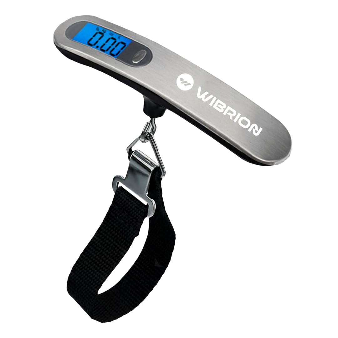 WIBRION Weight Machine For Luggage Weighing Scale 50 Kg Capacity | Digital Portable Baggage Weight Scale with LCD Backlight | Travel & Home Use-image-48