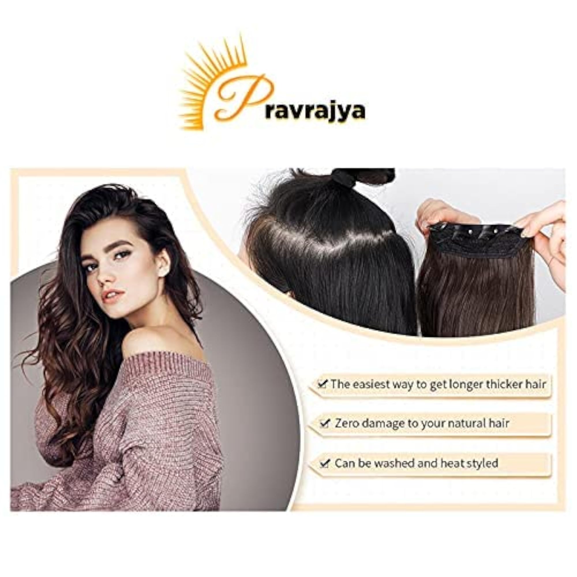20 Inches Long Curly Hairpieces for Women