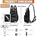 Imagen de HNOOM Mochila Pequeña Hombre Mujer Sling Bag Mochila Bandolera Tela Oxford Bolso Bandolera Ligero Bolsa de Pecho con Múltiples Bolsillos para Trabajo para Ciclismo Correr Senderismo Viajes