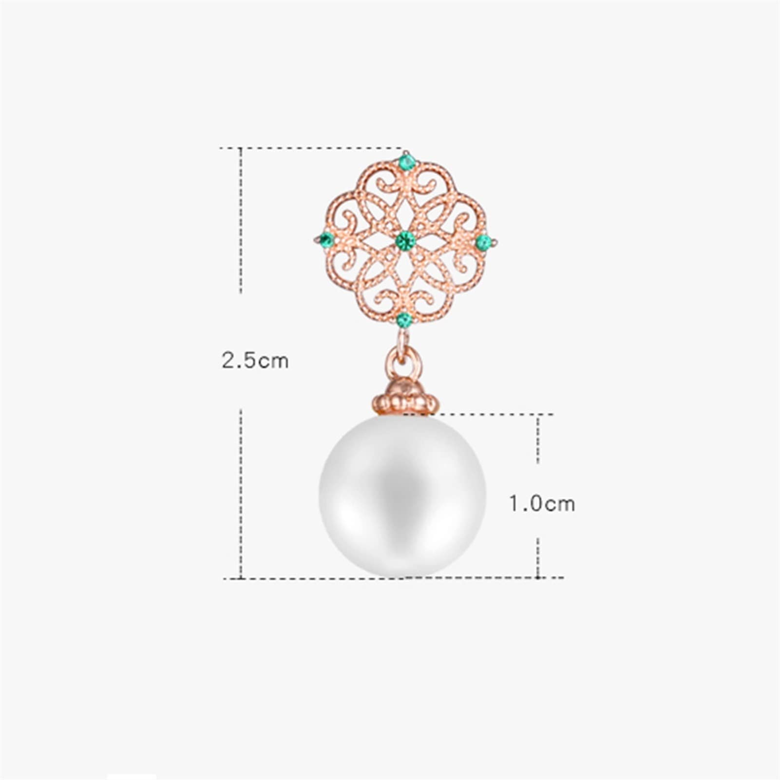 WXKAGF Gioielli di Moda Donna Elegante Temperamento Orecchio Orecchini Pendenti con Perle d'Acqua Dolce Donna Moda Atmosfera Festa Banchetto Orecchini Gioielli Orecchini di Fascia Alta