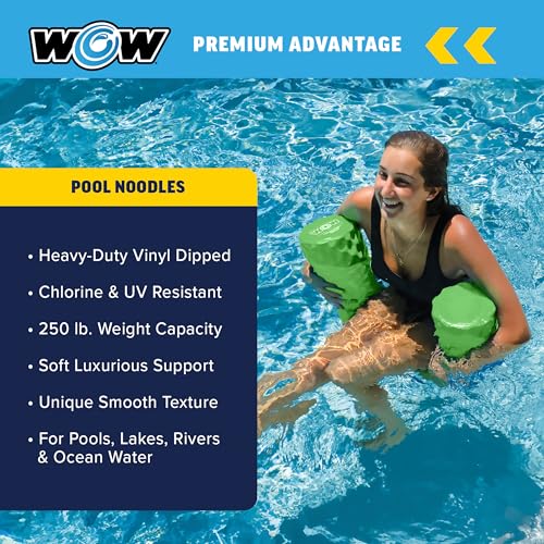 Image of World of Watersports First Class Foam Pool Noodles for Swimming and Floating, Pool Floats, Lake Floats