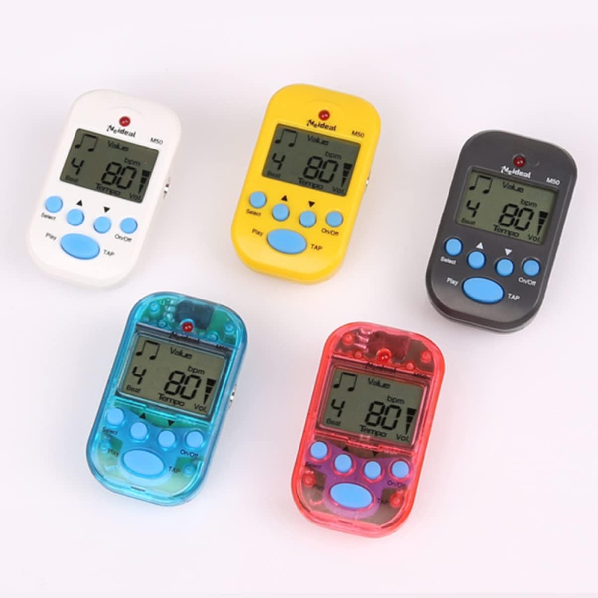 ERINGOGO 3pcs Tempo High Metronome Digital Universal Mechanical Mini Screen Accessories Tuner for Bass Accuracy Guitar Lcd Black with Clip Beat : Musical Instruments