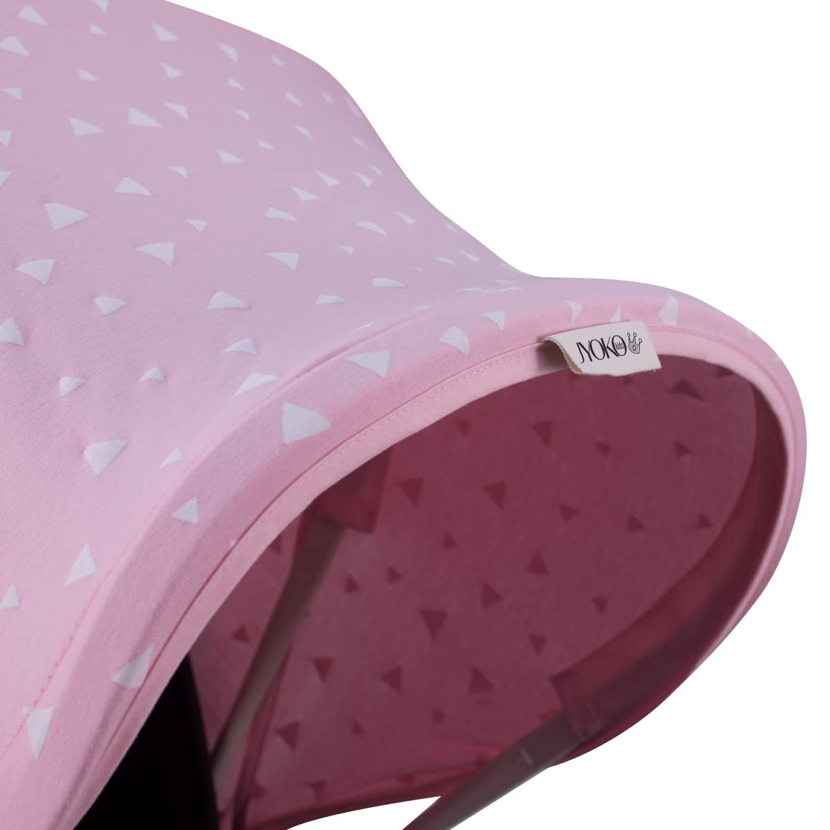 JYOKO KIDS Capota para Silla de Paseo y Cochecito de Bebé compatible con Bugaboo Bee 3, Bee plus, Bee 5, Elaborada en Tejido de Algodón Elástico, Suave y Transpirable (Pink Sparkles)