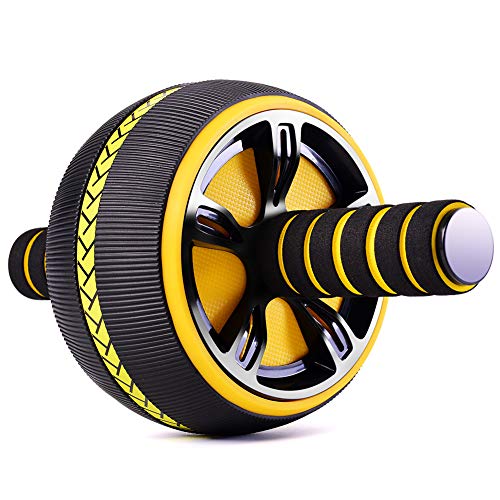 Ab Roller Wheel for Abs Workout,Heavy Ab Wheel for Home Gym?No Noise?Non-slip Ab Wheel Roller Abs Roller Exercise Equipment with Knee Pad