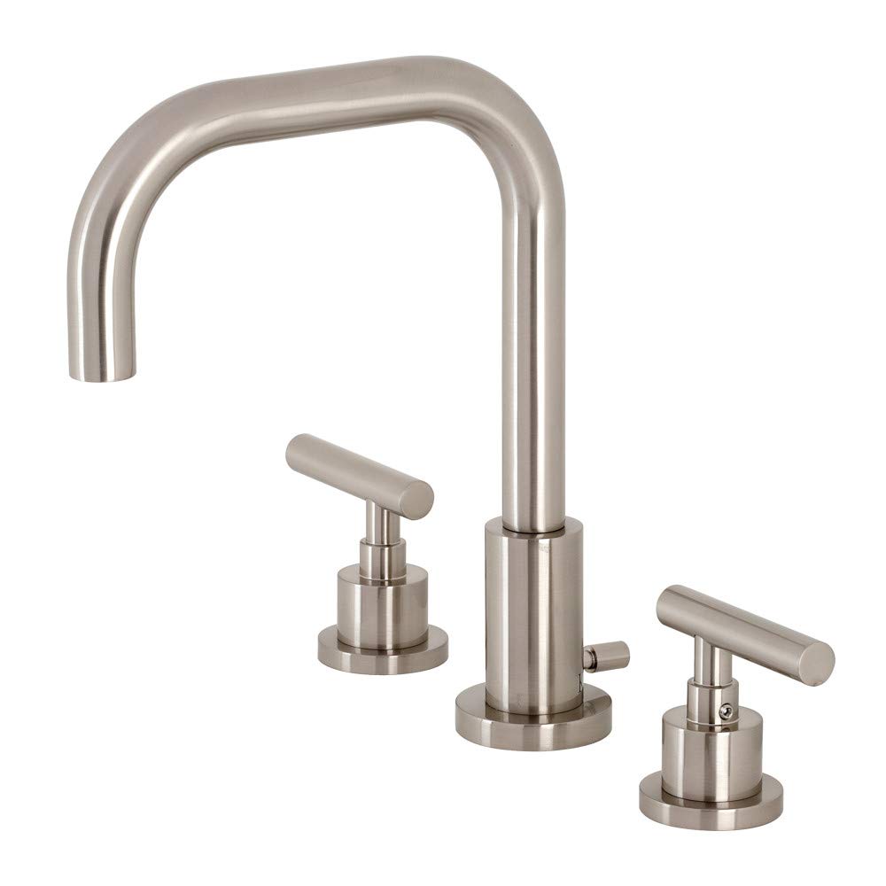 Robinet de salle de bain Kingston Manhattan mitigeur laiton nickel brossé FSC8938CML