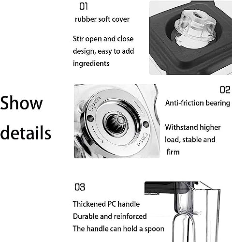 High-Power Blender with Stainless Steel Blades for Smoothies, Ice Crushing, and Kitchen Shakes - Image 4
