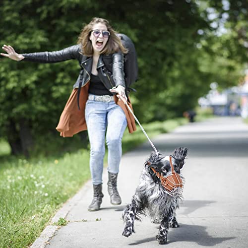 PETCUTE Hund Maulkorb Metall Maulkorb Hundemaulkorb Anti Beißen Bellen Fressen Beisskorb Sicherheit Langlebig Hunde Maulkorb