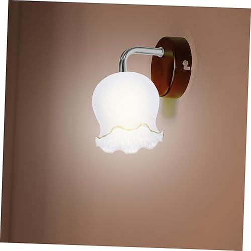 Miniatura 8 de Pantalla de cristal esmerilado estilo europeo con forma de flor para lámpara de araña y lámpara colgante para decoración del hogar