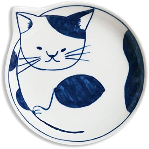 Hasami Ware 303297 550 Coneco Plate, Butch, Cat, Goods, Miscellaneous Goods, Microwave, Dishwasher Safe, Japanese Tableware, Made in Japan Hasami Ware 303297 550 Coneco Plate, Butch, Cat, Goods, Miscellaneous Goods, Microwave, Dishwasher Safe, Japanese Tableware, Made in Japan