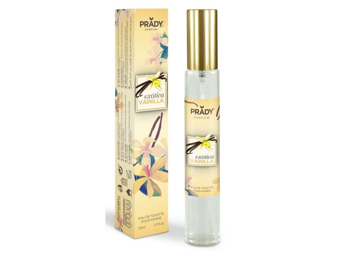 Prady - Eau de Toilette Exótica Vainilla Frutal - 33ml - Frescura y Dulzura en Cada Rocío