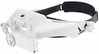 Lupa Cabeça 6 lentes 3 Leds Estética leitura eletrônica Lorben GT870