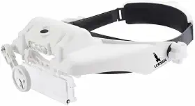 Lupa Cabeça 6 lentes 3 Leds Estética leitura eletrônica Lorben GT870