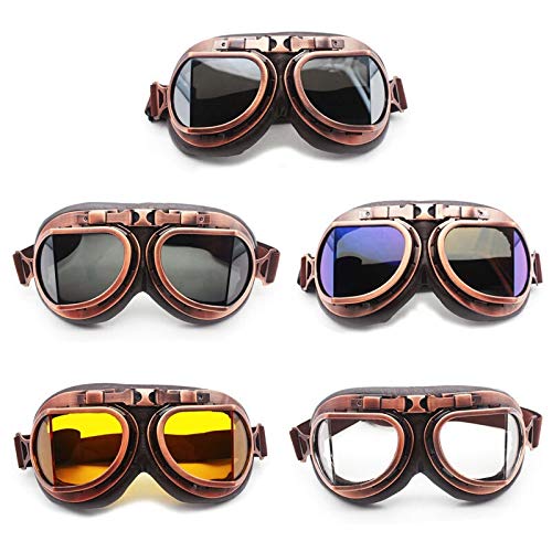 Occhiali da moto occhiali vintage moto classico occhiali retrò per protezioni per occhiali Harley Goggles moto motocross