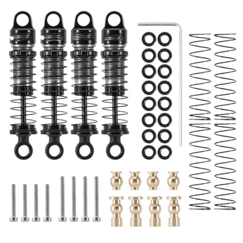 Compatible For Axial SCX24 & FMS FCX24, INJORA 40mm Oil-Filled Shock Absorbers(Aluminum and Nylon)