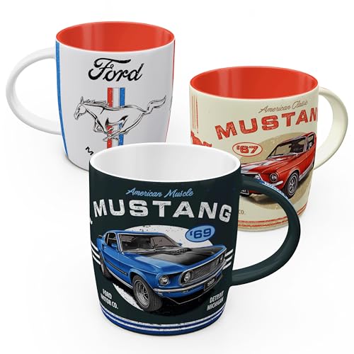 Set de 3 Tazas de Café Cerámicas Nostalgic-Art Retro 330 ml miniatura 1