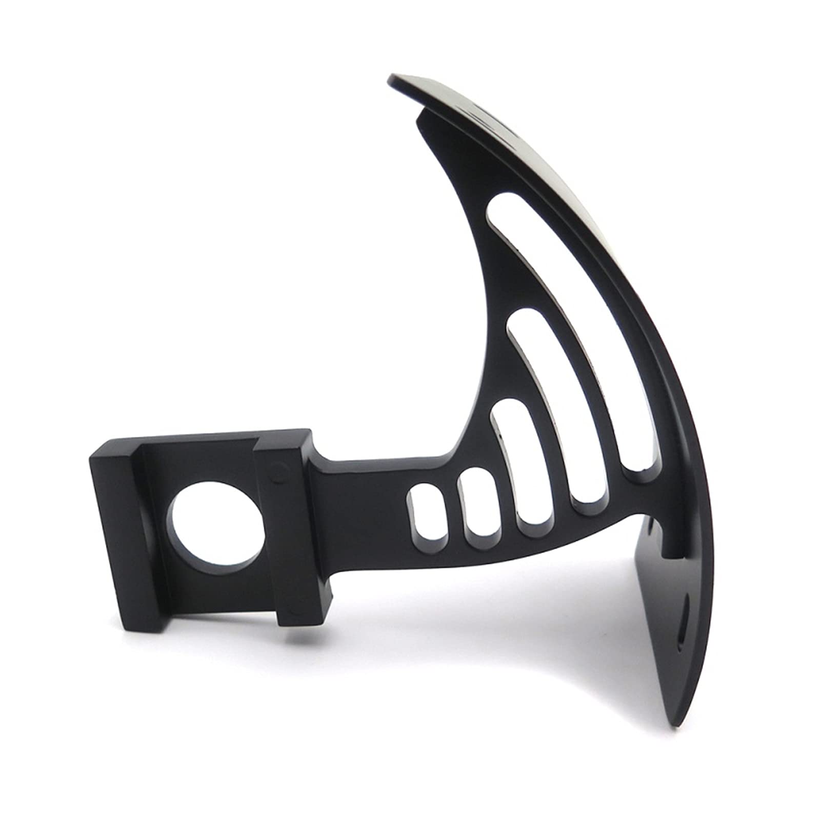 Support de plaque noir incurvé rigide pour fixation moto V-Max