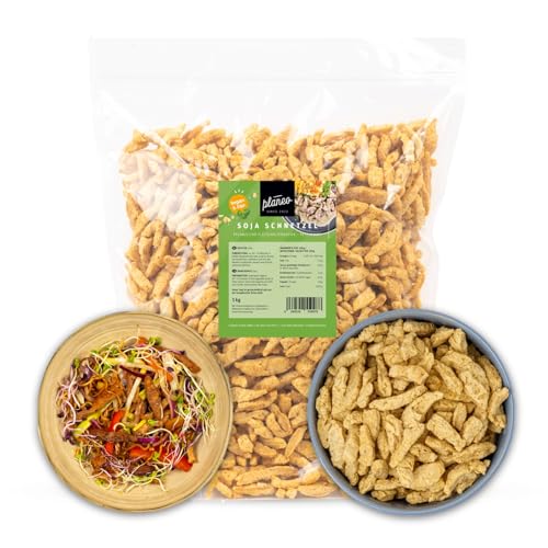 Planeo Soja Schnetzel 1kg pflanzlicher Fleischersatz Soja aus Österreich 100% vegan & proteinreich ohne Gentechnik ergibt ca. 4kg fertige Portionen
