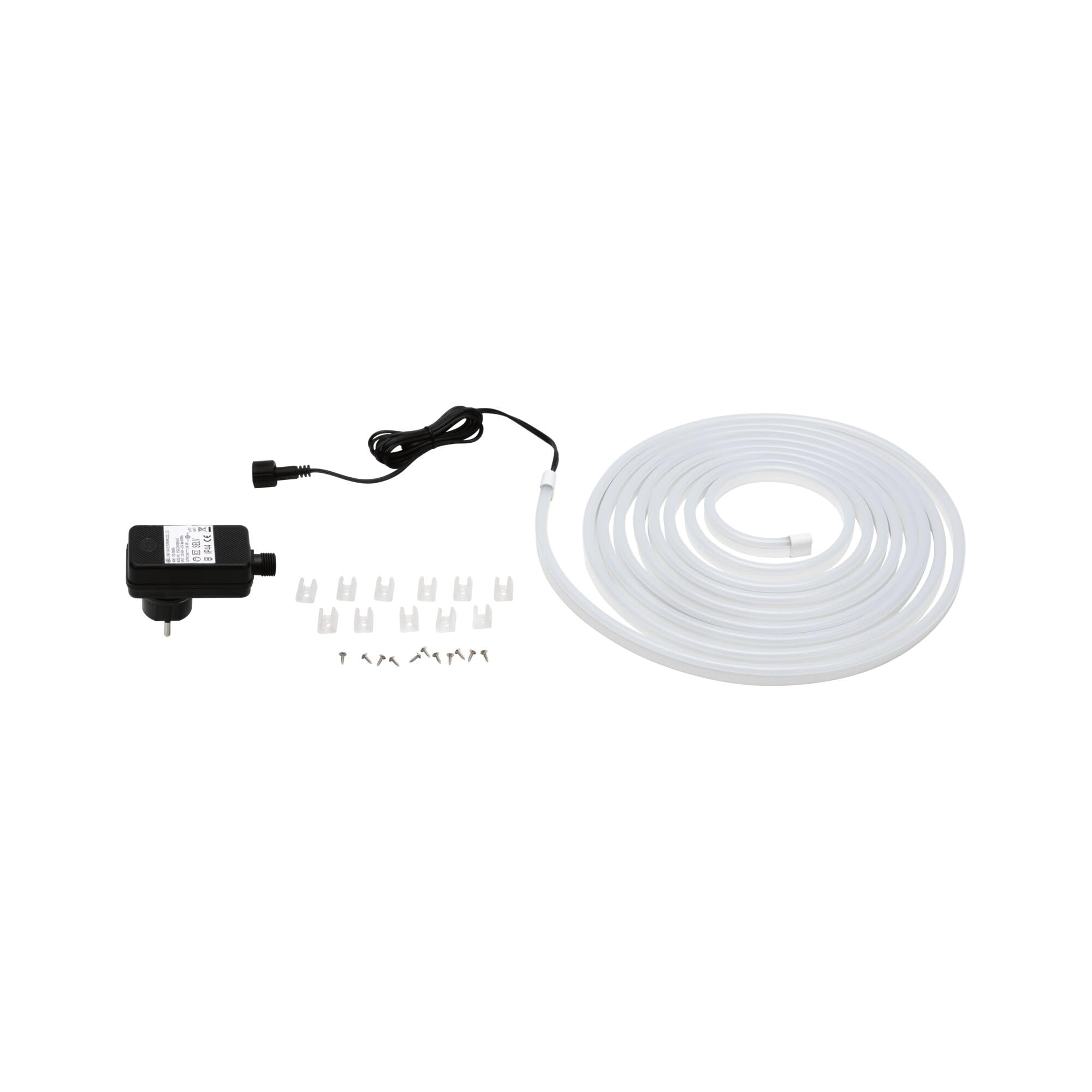 Paulmann 78906 Set di strisce LED per esterni, SimpLED, 5 m, luce bianca calda, con 1 striscia luminosa da 20 Watt, in plastica, 3000 K