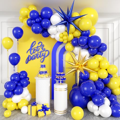Blue and Yellow Balloons