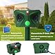 5 Modi Katzenschreck Ultraschall, Katzenschreck für Garten mit LED-Blitz und PIR-Bewegungssensor, Katzenabwehr Solar Ultraschall Tiervertreiber, Katzenabwehr Garten, Abwehrmittel für Haustiere