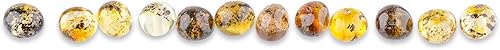 Miniatura 8 de Cuentas sueltas de ámbar pulido del mar Báltico - Perforadas - 0.35 oz - 0.236-0.276 in - Mezcla
