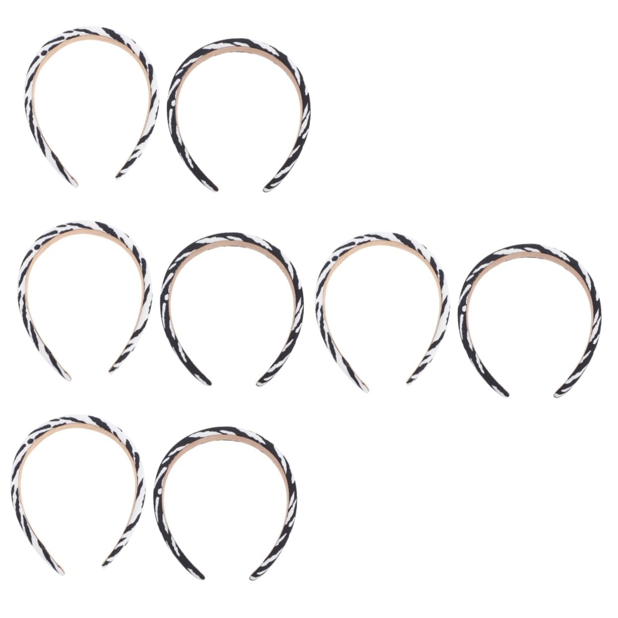 FRCOLOR 8 Piezas diadema de vaca diademas de animales diademas de yoga para mujer diadema para correr para mujer damas Venda cintas para el pelo de vaca Metal