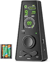 Metrônomo com Controle de Volume(Inclui 3 Pilhas AAA), Metronomo Digital com Temporizador, 7 * 4 * 14 CM, Tela Colorida e Avisos de Batida em Inglês