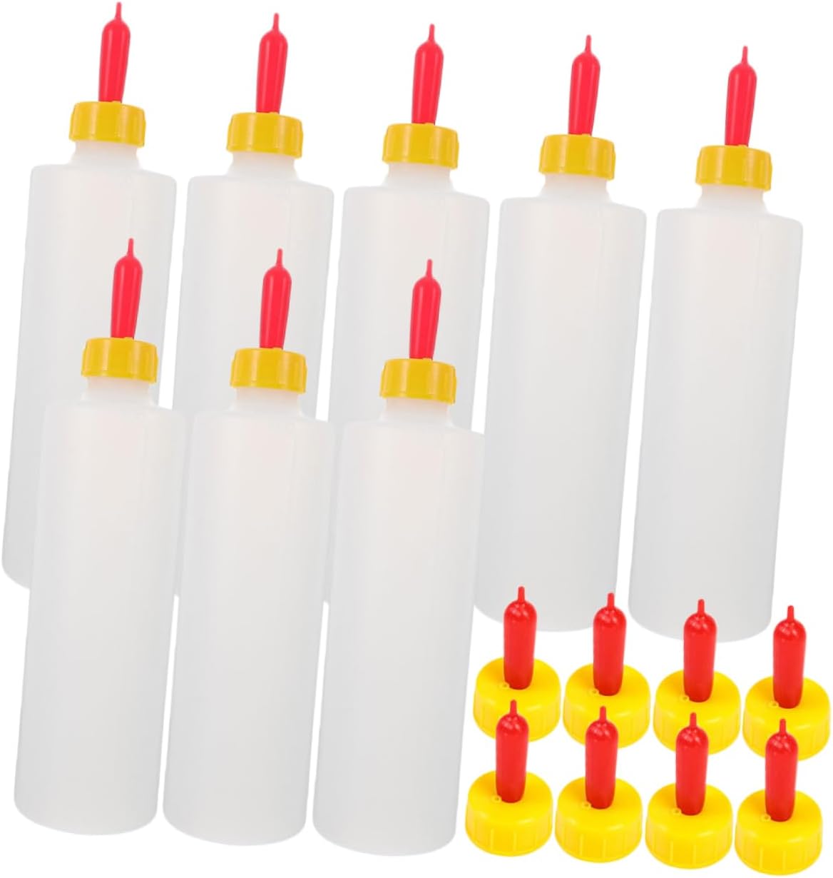 1set Lamb Feeding Bottles Pacifiers Reusable Goat Nursing Bottles for Young Livestock Includes Nipples for Calves Lambs and Piglets