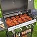 Outsunny Gasgrill 12 KW 4+1 Brenner BBQ Grillwagen aus Edelstahl mit Seitenbrenner, Thermometer, Grillrost, Kochfeld, Flaschenöffner und Seitenablagen Gasgrill für Camping Balkon 135 x 55 x 103cm