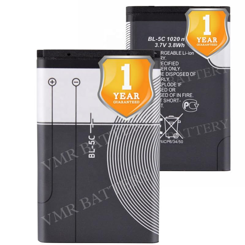 Image of Original BL-5C Battery Compatible with Nokia E50 | E60 - (1020mAh) - 1 Year Warranty K7