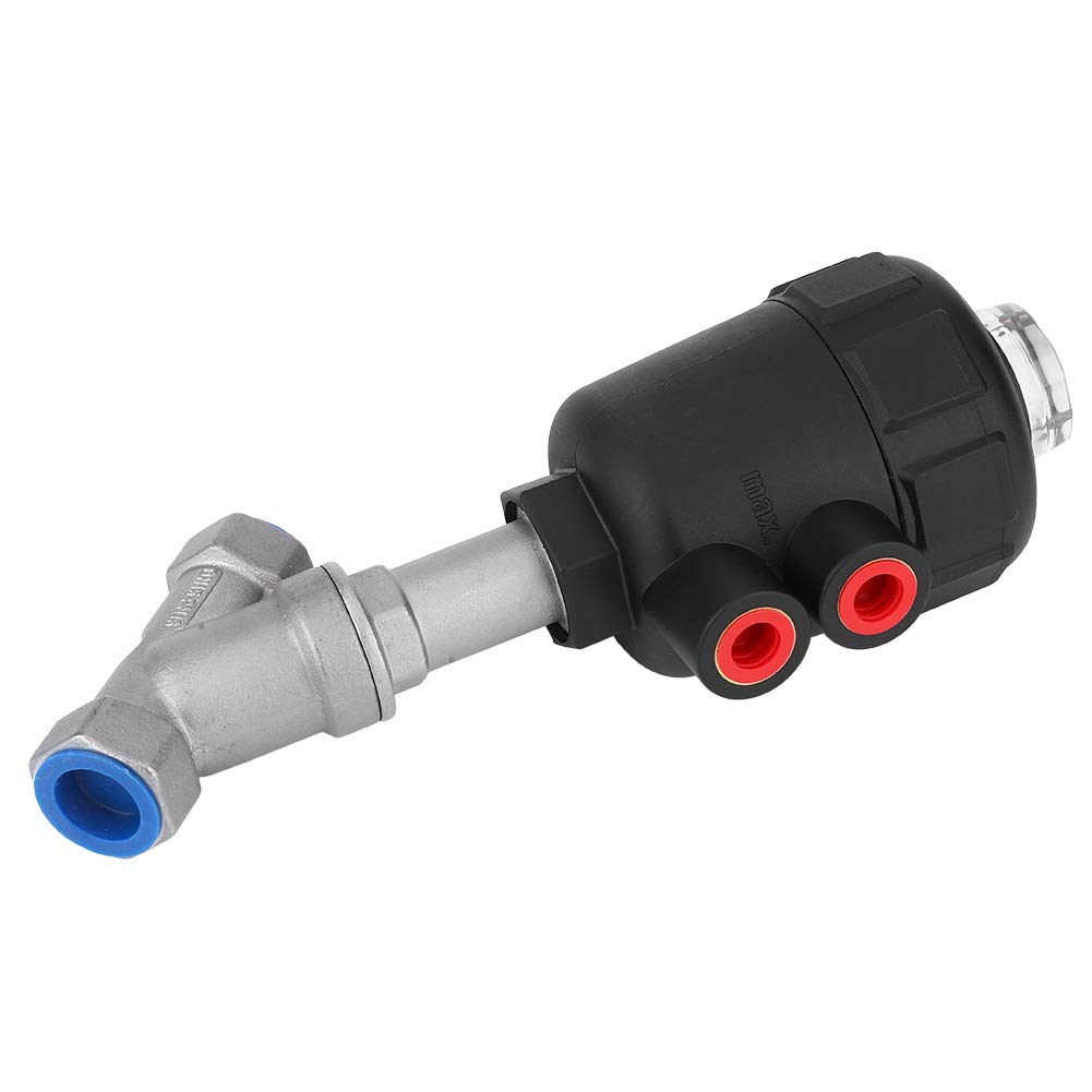 Filetage De Soupape à SièGe D'Angle Pneumatique Vis De Soupape à SièGe D'Angle TêTe En Plastique 1/2" DN15